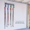 Raxgo Wall Mounted Ski Rack, Ski Wall Mount for 4 Pairs of Skis & Poles or Snowboard, Set of 4 Hooks RGWMSR4H - alternate 2